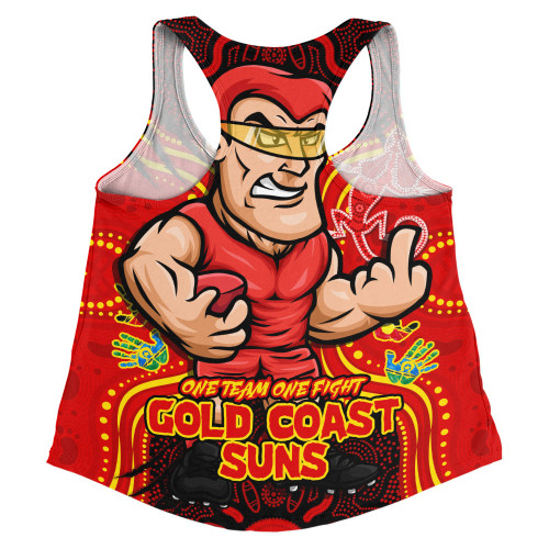 Gold Coast SUNS Women Racerback Singlet One Team One Fight