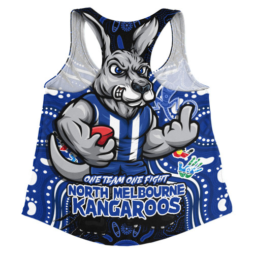 North Melbourne Women Racerback Singlet One Team One Fight