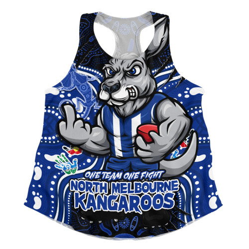 North Melbourne Women Racerback Singlet One Team One Fight