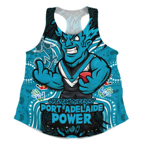 Port Adelaide Women Racerback Singlet One Team One Fight