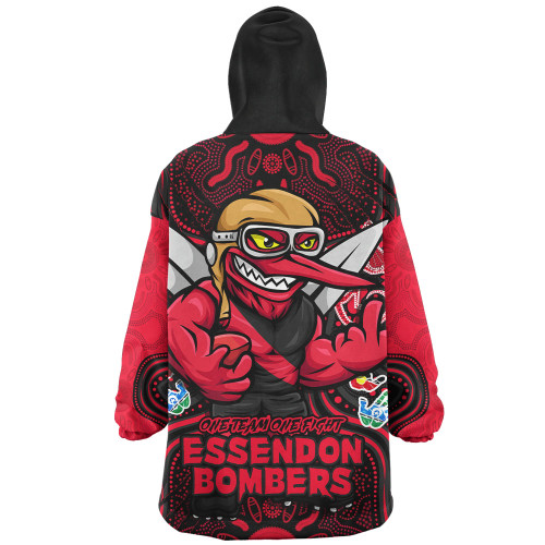 Essendon Snug Hoodie One Team One Fight