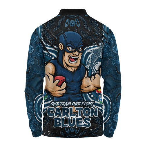 Carlton Long Sleeve Polo Shirt One Team One Fight