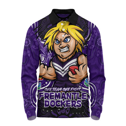 Fremantle Long Sleeve Polo Shirt One Team One Fight