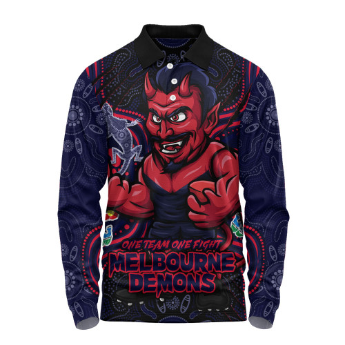 Melbourne Long Sleeve Polo Shirt One Team One Fight
