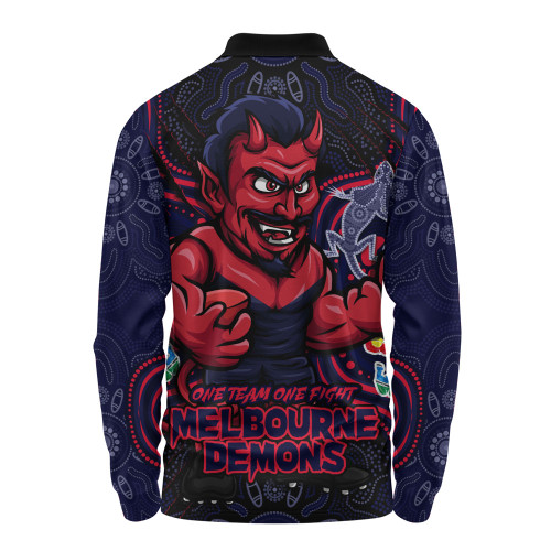 Melbourne Long Sleeve Polo Shirt One Team One Fight