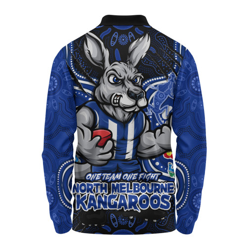 North Melbourne Long Sleeve Polo Shirt One Team One Fight