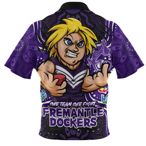 Fremantle Zip Polo Shirt One Team One Fight