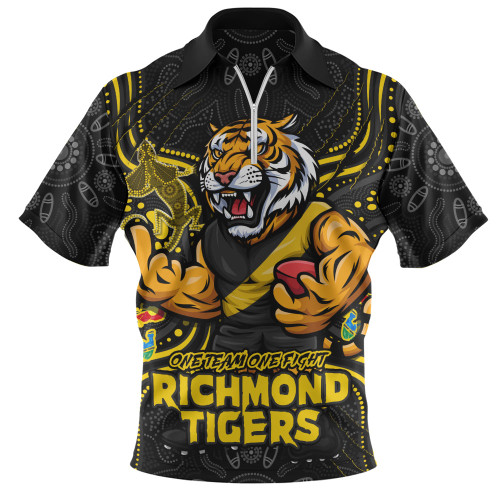 Richmond Zip Polo Shirt One Team One Fight