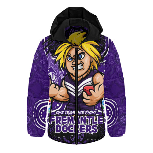 Fremantle Hooded Padded Jacket One Team One Fight