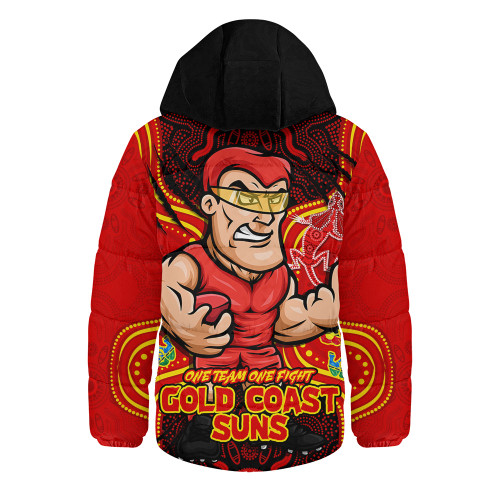 Gold Coast SUNS Hooded Padded Jacket One Team One Fight
