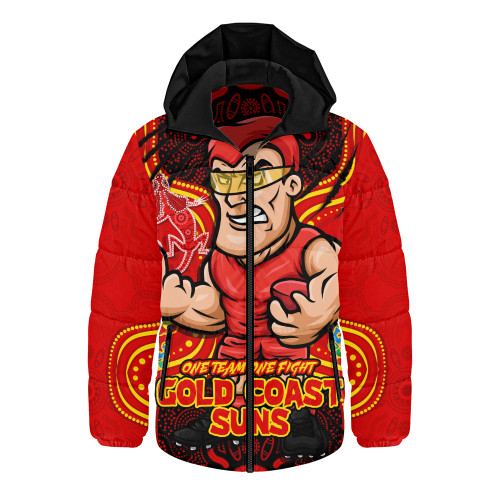 Gold Coast SUNS Hooded Padded Jacket One Team One Fight