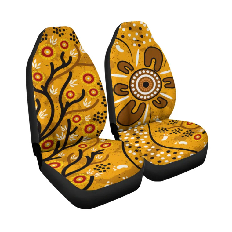 Australia Car Seat Covers Aboriginal Art In Spring Style