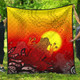 Australia Aboriginal Quilt - Indigenous Frog (Red)