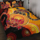 Australia Aboriginal Quilt Bed Set - Couple Aboriginal Lizards