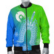 Australia Torres Strait Islander Bomber Jacket - Dhari Mask Ocean Style