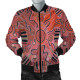 Australia Aboriginal Bomber Jacket - Indigenous Footprint Landscape