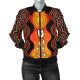 Australia Aboriginal Bomber Jacket - Footprint Dot Painting