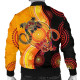 Australia Aboriginal Bomber Jacket - Couple Aboriginal Lizards