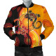 Australia Aboriginal Bomber Jacket - Couple Aboriginal Lizards