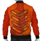 Australia Aboriginal Personalised Bomber Jacket - Aboriginal Boomerangs And Dot Circle