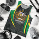 Australia Aboriginal Men Tank Top - Australian Coat of Arms - Aussie Spirit (Green)