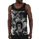 [Custom] Australia Aboriginal Men Tank Top - Torres Strait Islands in Wave (Black)