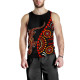 Australia Aboriginal Lizard Men Singlet - Aboriginal Inspired With Dot Art Painting