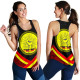 Australia Women Women Racerback Tank- Aboriginal Flag And Animals Pattern