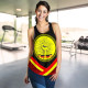 Australia Women Women Racerback Tank- Aboriginal Flag And Animals Pattern