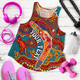 [Custom] Australia Aboriginal  Women Racerback Tank - Indigenous Boomerang