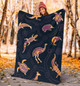 Australia Blanket - Indigenous Animals Patterns