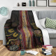 Australia Blanket -  Aboriginal Dot Panting Art Stripe Lines