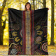 Australia Blanket -  Aboriginal Dot Panting Art Stripe Lines