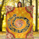 Australia Blanket - Aboriginal Unique Style Snake Orange Color 2021
