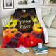 Australia Aboriginal Inspired Blanket - Indigenous Circle Dot Painting Hand Art