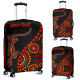 Australia Aboriginal Lizard Luggage Cover - Aboriginal Inspired With Dot Art Painting