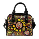 Australia Aboriginal Shoulder Handbag - Aboriginal Dot Art Painting VER2