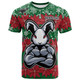 Rabbitohs Christmas Rugby T-shirt - Custom Indigenous Super Rabbitohs T-shirt