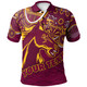 Brisbane Broncos Polo Shirt - Custom Super Indigenous Inspired Broncos Polo Shirt