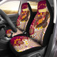 Sydney's Northern Beaches Car Seat Cover - Double Sydney's Northern Beaches With Tribal Sun And Footprints