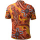 Australia Aboriginal Custom Polo Shirt - Aussie Lizard Indigenous Art