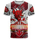 Australia Illawarra and St George Custom T-shirt - Indigenous Super Saints Scratch Style T-shirt