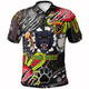 Penrith Panthers Custom Polo Shirt - Mighty Black The Proud Of Penrith Indigenous Scratch Polo Shirt