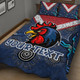 Sydney Roosters Quilt Bed Set - Super Sydney Roosters Quilt Bed Set