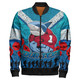 Cronulla-Sutherland Sharks Bomber Jacket - Custom Anzac Day Cronulla-Sutherland Sharks Bomber Jacket