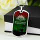 Australia Anzac Military Dog Tag Necklace - Australia Remember