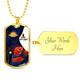 Australia Anzac Military Dog Tag Necklace - Lest We Forget