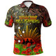 All Stars Rugby Polo Shirt - Custom Anzac All Stars with Remembrance Poppy and Indigenous Patterns Polo Shirt