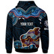 Canterbury-Bankstown Bulldogs Hoodie - Custom Canterbury-Bankstown Bulldogs Ball with Contemporary Style Of Aboriginal Inspired Dot Painting