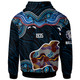 Canterbury-Bankstown Bulldogs Hoodie - Custom Canterbury-Bankstown Bulldogs Ball with Contemporary Style Of Aboriginal Inspired Dot Painting